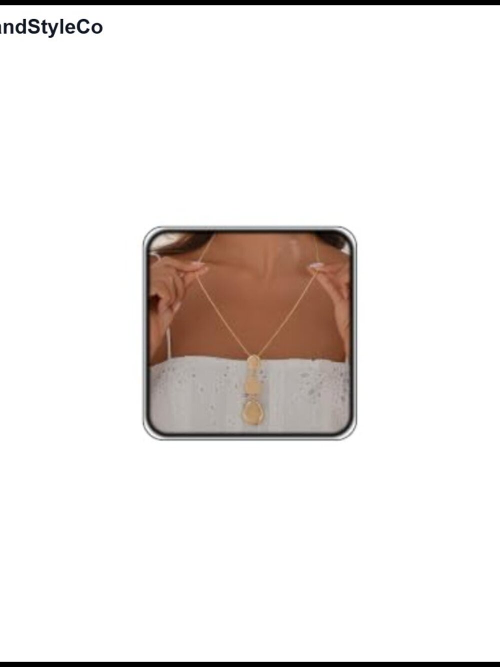 Chunky Layered Metal Disc Statement Pendant Necklace for Women